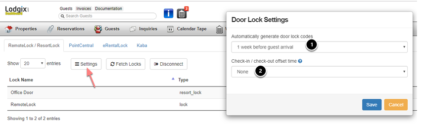 Lodgix and RemoteLock Integration