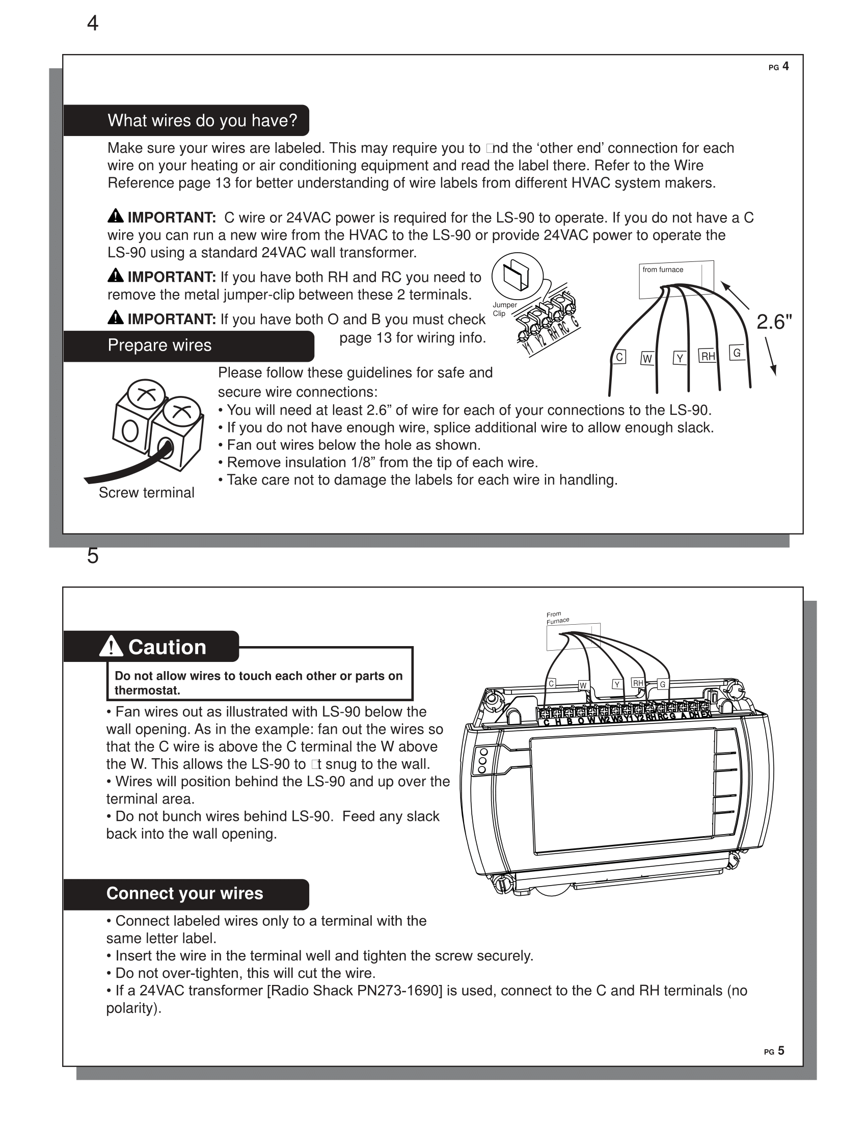 LS-90i Installation Guide (Thermostat)