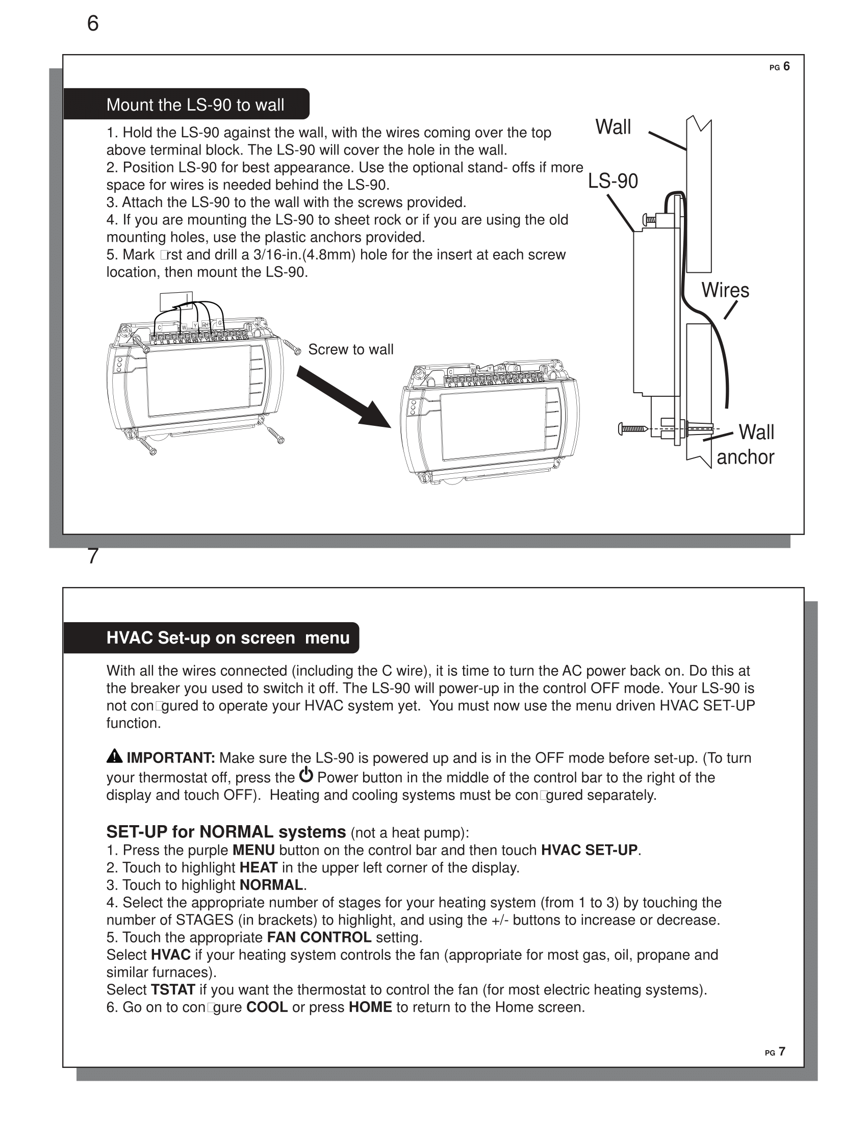 LS-90i Installation Guide (Thermostat)