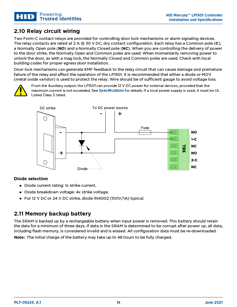 LP1501 (Controller) User Manual