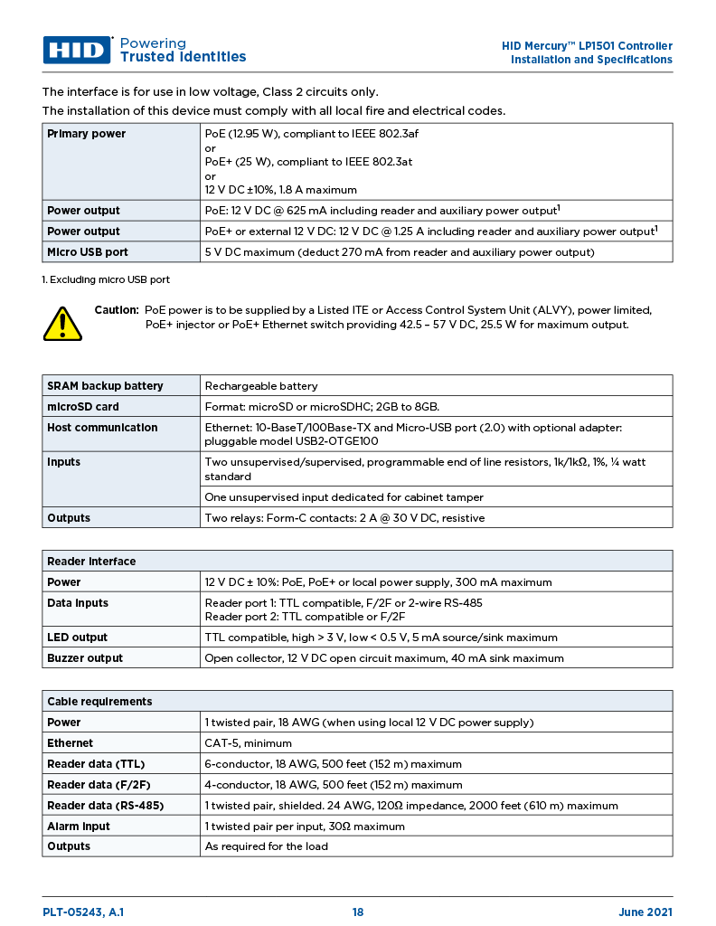 LP1501 (Controller) User Manual SimpleAccess