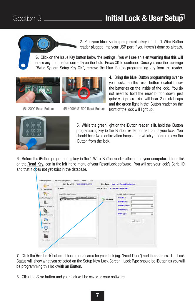LSRL 1-Wire Software Manual (Legacy ResortLock Desktop Software)
