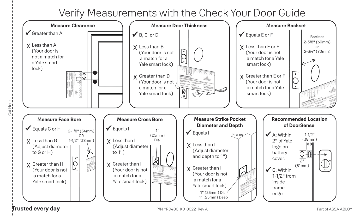 Yale assure lock 2 keyed deadbolt installation guide