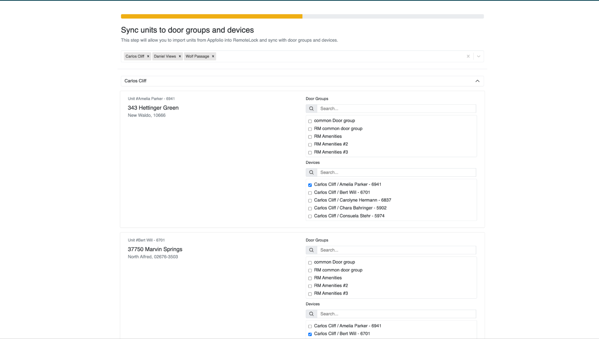 AppFolio / RemoteLock Integration