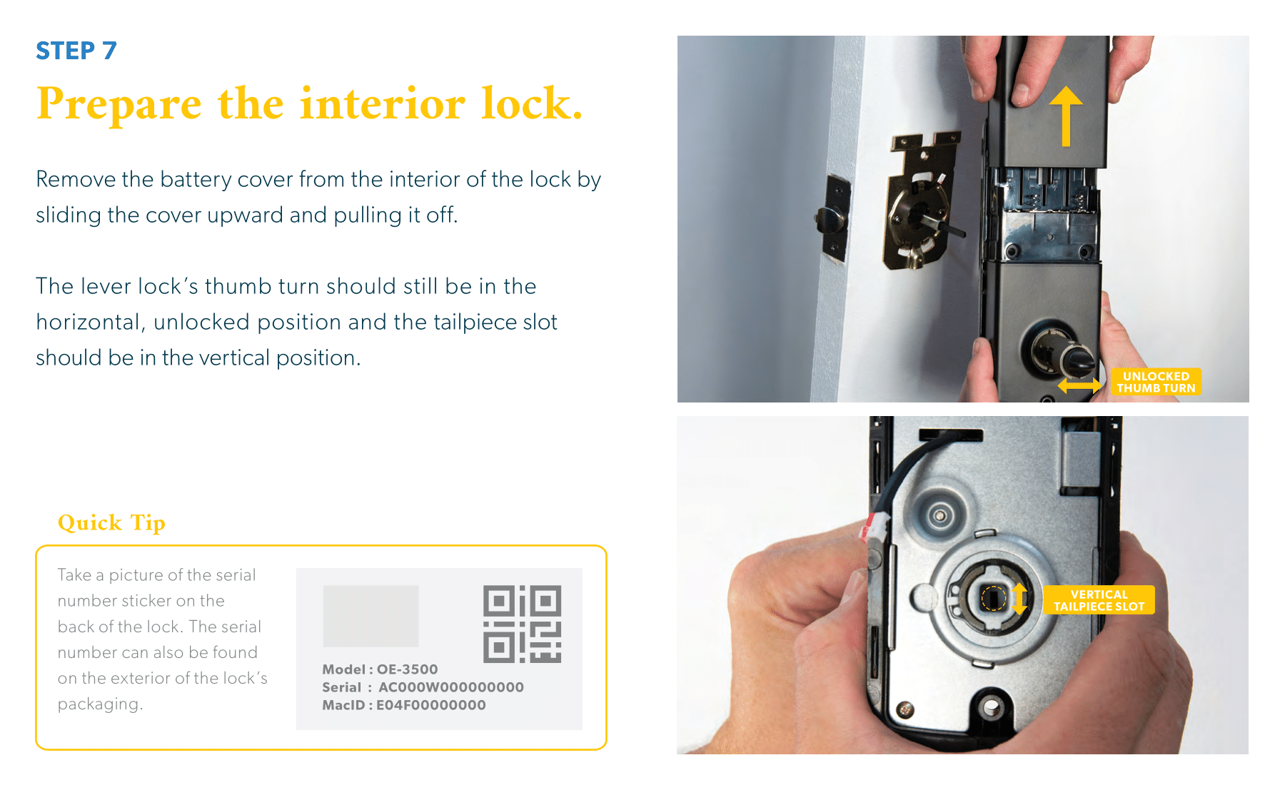 3500 Lever: Hardware Installation Guide