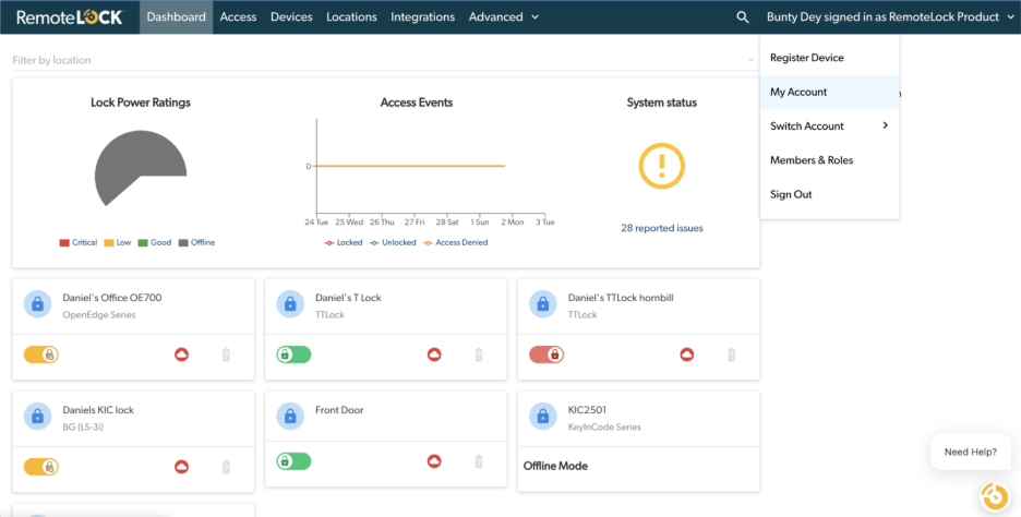 RemoteLock Resident App